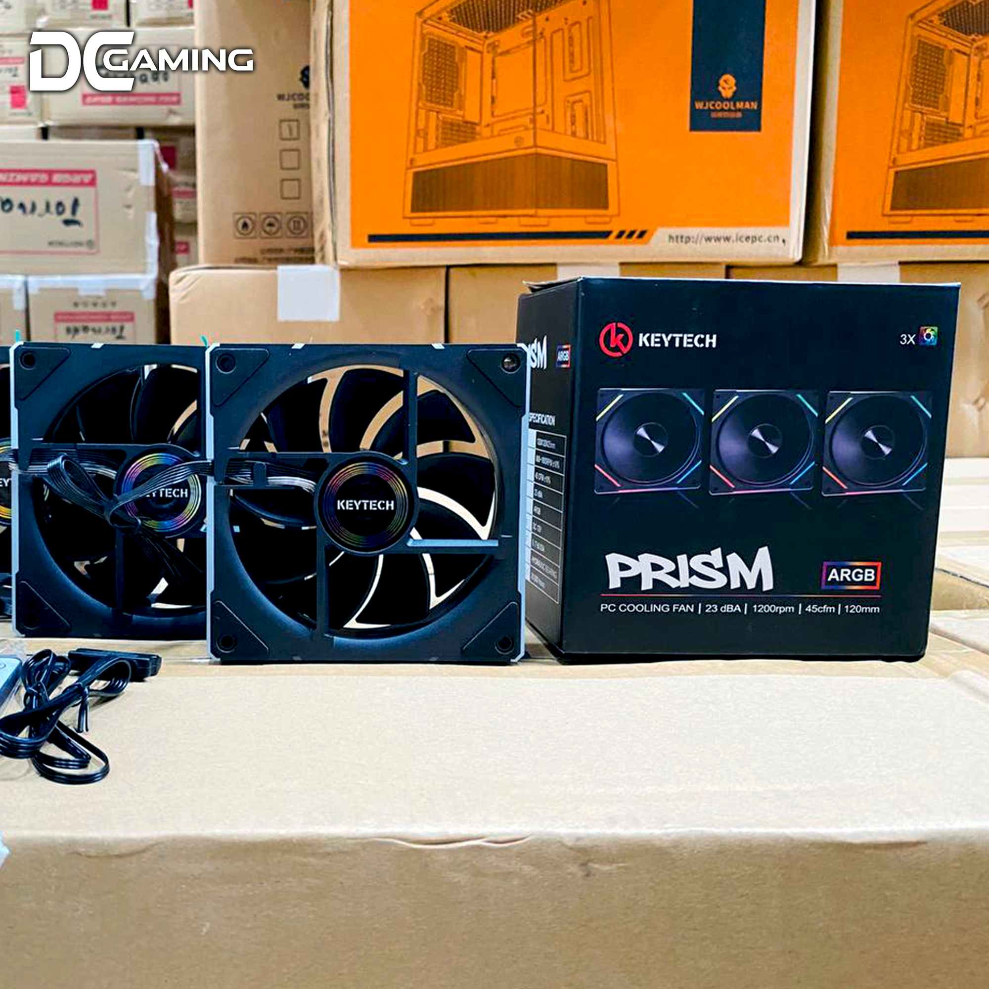 Keytech Prism Black 3 in 1 Kit aRGB Fans